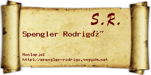 Spengler Rodrigó névjegykártya